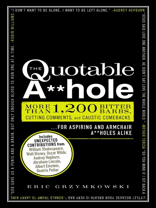 Title details for The Quotable A**hole by Eric Grzymkowski - Available